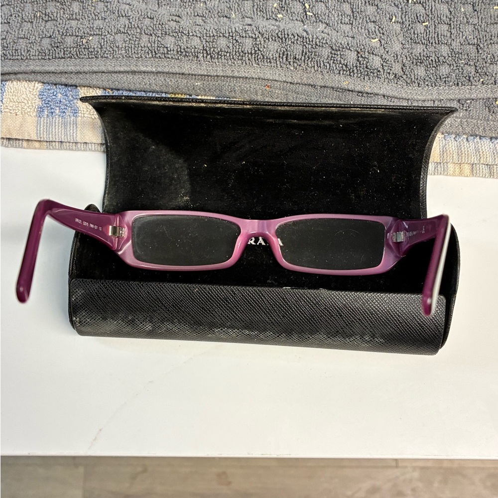 Prada VPR 07L eye frame eyeglasses Bayonetta style eyewear - Picture 4 of 9